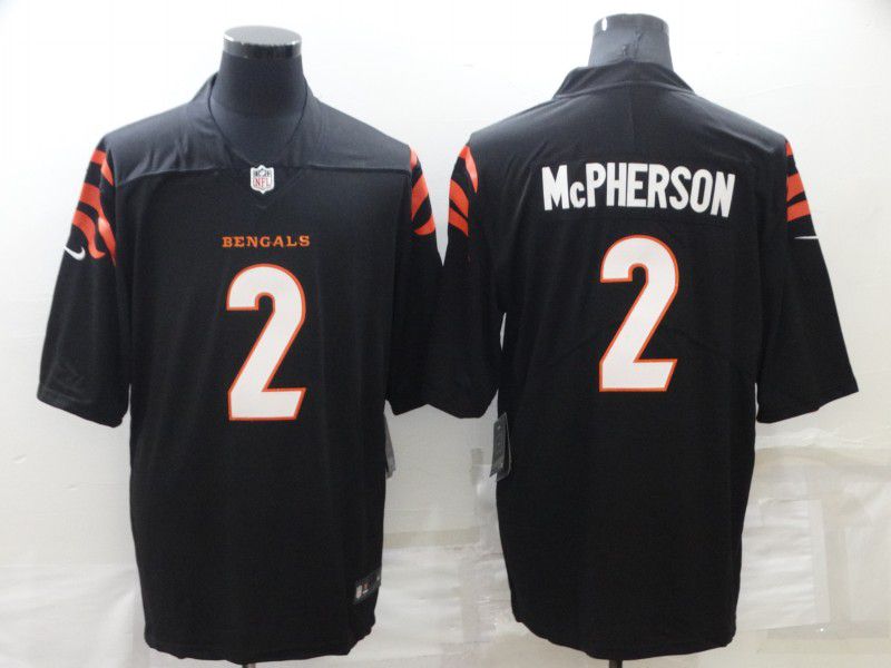 Men Cincinnati Bengals #2 Mcpherson Black Nike Vapor Untouchable Limited NFL Jersey